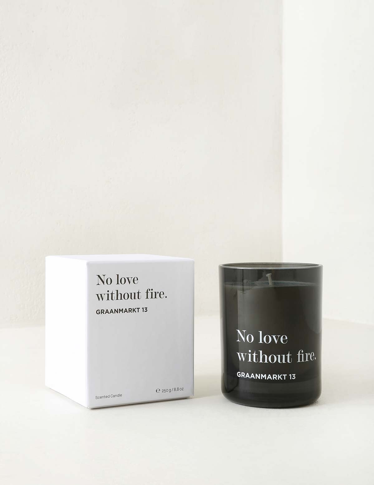 No love without fire scented candle